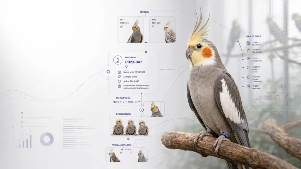 PRIME BREEDER, sistema de gestão para criadores de aves e melhoramento de plantéis