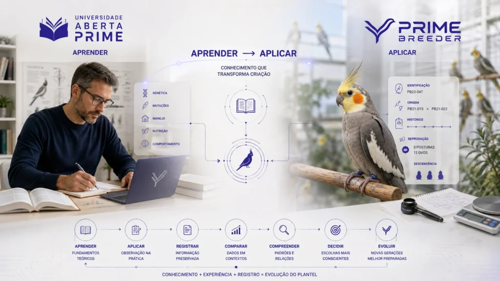 PRIME BREEDER e Universidade Aberta PRIME integrando aprendizado e aplicação na criação de aves
